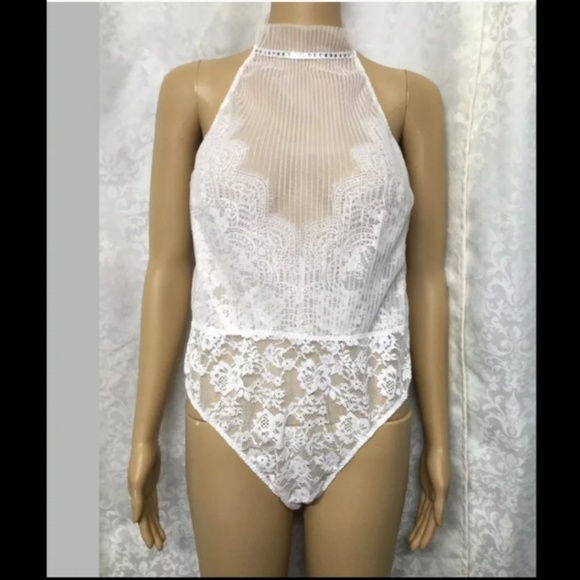 Victoria's Secret Other - Victoria's secret bodysuit teddy size large white